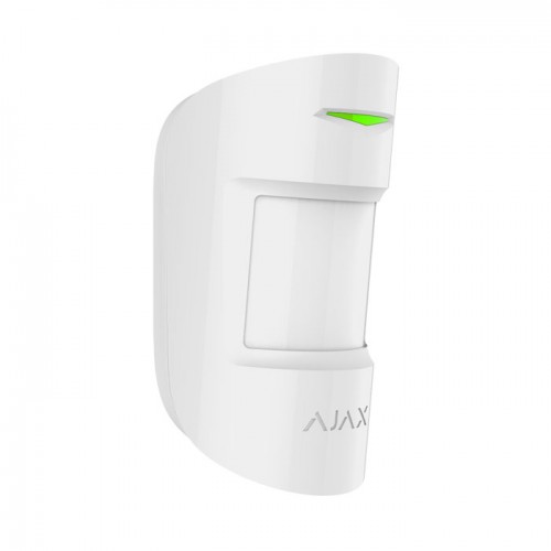 Ajax CombiProtect (White) Ανιχνευτής κίνησης PIR και θραύσης κρυστάλλων με λειτουργία αποφυγής κατοικιδίων ζώων