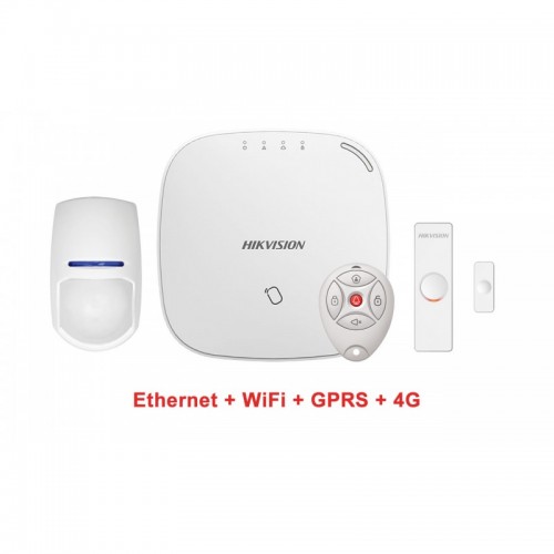 DS-PWA32-NKST Kit αποτελούμενο από 1x ασύρματη κεντρική μονάδα DS-PWA32-HGR(White) με ενσωματωμένο LAN, WiFi, 4G και ProxReader σε λευκό χρώμα