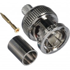 BNC M RG59 CRIMP BNC αρσενικός κοννέκτορας πρεσσαριστός (Crimp) για RG59.