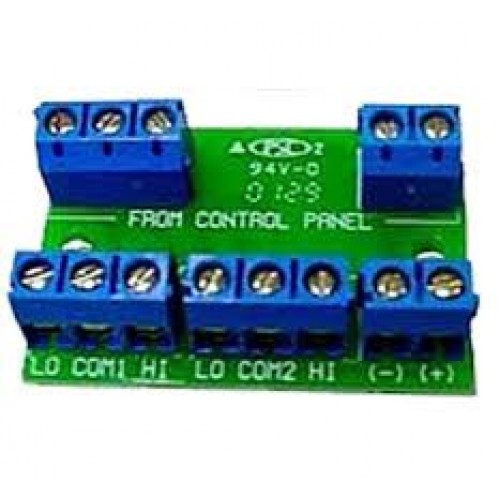 PW DB-4 Πλακέτα καλωδίωσης 4 ζωνών με 3 καλώδια για πίνακες CROW.Διαθέτει ενσωματωμένες τις αντιστάσεις διπλασιασμού.