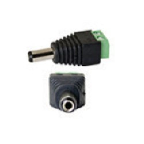 ml-121Αντάπτορας τροφοδοσίας,  DC 5.5 / 2.1 σε κλέμα.