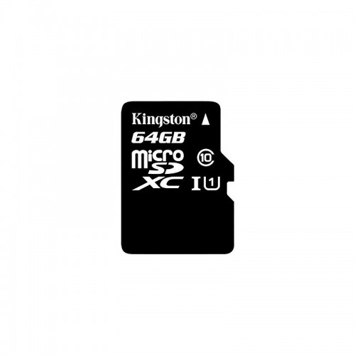 Kingston microSDXC 64GBΚάρτα μνήμης flash Micro SDHC class 10, χωρητικότητας 64GB