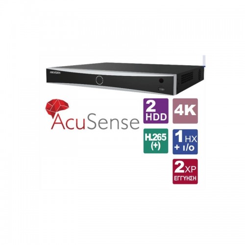 DS-7608NXI-I2/4S Δικτυακό καταγραφικό, H.265+/H.265/H.264+/H.264, μέχρι 8 δικτυακές κάμερες ως 12MP
