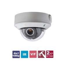 DS-2CE5AD0T-VPIT3F Κάμερα Dome 4in1 1080p, με επιλεγόμενη έξοδο HDTVI/CVI/AHD/CVBS, εξωτερικού χώρου