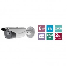 DS-2CD2T63G0-I5 2.8 Δικτυακή κάμερα Bullet 6MP, σταθερός ευρυγώνιος φακός 2.8mm