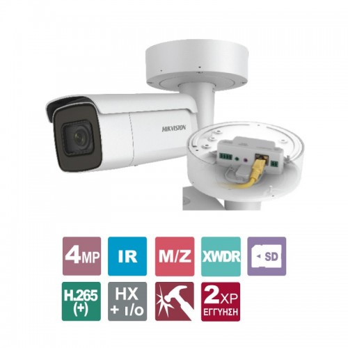 DS-2CD2643G0-IZS Έγχρωμη κάμερα δικτύου BRL / 3D DNR / ROI / HLC N IP67, IK10 Ενσωματωμένη υποδοχή κάρτας micro SD / SDHC / SDXC έως 128 GB 