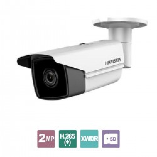 DS-2CD2T45FWD-I8 Δικτυακή κάμερα Bullet 4MP εξωτερικού χώρου, τεχνολογία DarkFighter, φακός 4mm (γωνία θέασης 88°), υπέρυθρος φωτισμός (ΕΧIR 2.0) εμβέλειας ως 80 m