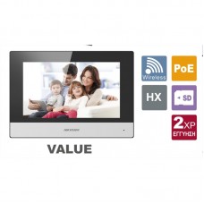 DS-KH6320-WTE1 Οικονομικό δικτυακό (IP) μόνιτορ θυροτηλεόρασης Ethernet και WiFi