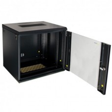 RWA1254GD Επίτοιχη συναρμολογούμενη καμπίνα rack 19’’, ύψους 12U και βάθους 450mm, με πόρτα που κλειδώνει και 2 κλειδιά, μέγιστο στατικό φορτίο 60kg, εξωτερικές διαστάσεις (ΠxBxY) 560x450x635 mm.