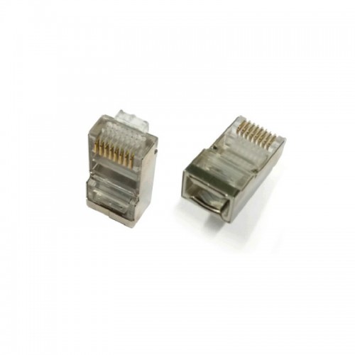 CAT5E CONNECTOR MET Ακροδέκτης (φις) δικτύου 8 επαφών, μεταλλικός, για καλώδιο UTP Cat5E. CAT5E CONNECTOR MET Ακροδέκτης (φις) δικτύου 8 επαφών, μεταλλικός, για καλώδιο UTP Cat5E.