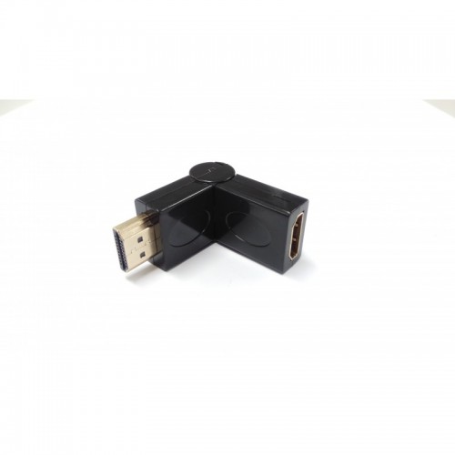 HDMI 180 DEG Αντάπτορας HDMI θηλυκό σε HDMI αρσενικό, περιστρεφόμενος από -90ο ως +90ο (μέγιστο 180o). Ιδιαίτερα χρήσιμος για περιορισμένους χώρους στους οποίους δεν χωράει να συνδεθεί ίσιο καλώδιο HDMI.