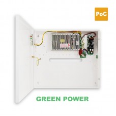 HPSB2548C Επίτοιχο τροφοδοτικό UPS κατάλληλο για τροφοδοσία καταγραφικών PoC της HIKVISION 4 ή και 8 (υπό προϋποθέσεις*) εισόδων και μέσω του καταγραφικού των συνδεδεμένων καμερών PoC.