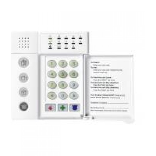 NX-1208E-ICON Πληκτρολόγιο 8 ζωνών με LED και οριζόντιο πορτάκι. Δυνατότητα δεύτερης «stay» κατάστασης (για μελλοντική χρήση). Μέγιστη κατανάλωση 130mA.