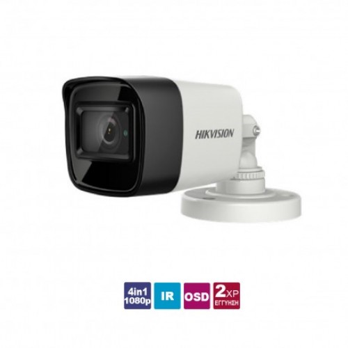 DS-2CE16D0T-ITF 2.8 Κάμερα Bullet 4in1 1080p με επιλεγόμενη έξοδο HDTVI/CVI/AHD/CVBS, εξωτερικού χώρου