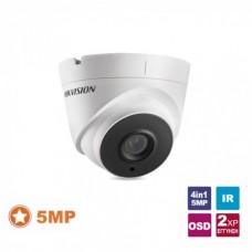 DS-2CE56H0T-IT3F 2.8 Κάμερα Dome (τύπου turret), 4in1 5MP, με επιλεγόμενη έξοδο HDTVI/CVI/AHD/CVBS