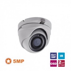 DS-2CE56H0T-ITMF 2.8 Κάμερα Dome (τύπου turret), 4in1 5MP, με επιλεγόμενη έξοδο HDTVI/CVI/AHD/CVBS, εξωτερικού χώρου