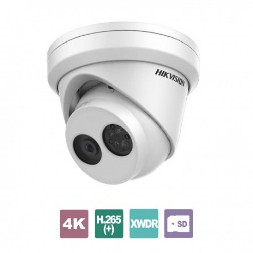 DS-2CD2385FWD-I(B) 2.8 Δικτυακή κάμερα Dome (τύπου turret) 8MP (4Κ) τεχνολογίας DarkFighter, εξωτερικού χώρου