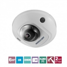  DS-2CD2563G0-I 2.8  Ενσύρματη δικτυακή κάμερα mini Dome 6MP, εσωτερικού / εξωτερικού χώρου, H.265+/H.265, 120dB WDR, σταθερός ευρυγώνιος φακός 2.8mm (γωνία θέασης 97°), υπέρυθρος φωτισμός (IR) εμβέλειας ως 10 m...