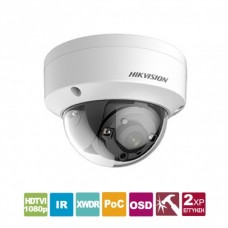 DS-2CE56D8T-VPITE2.8 Κάμερα Dome HDTVI 1080p EXIR 2.0, εξωτερικού χώρου, με αντιβανδαλιστική προστασία