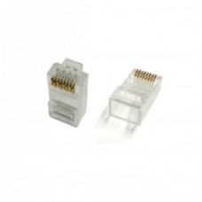 CAT6 CONNECTOR Ακροδέκτης (φις) δικτύου 8 επαφών, για καλώδιο UTP Cat6.
