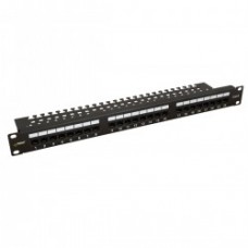 RP-U24V6 Patch Panel 24 ports για καλώδιο UTP Cat 6, για rack 19, ύψος 1U, περιλαμβάνονται εξαρτήματα στήριξης.
