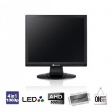 SC-19AH Επαγγελματικό surveillance monitor 19’’ (4:3), Led Backlit TFT LCD, 1280 x 1024 (SXGA), με αναλογική είσοδο (BNC) και έξοδο (loop through) 3in1 (TVI/AHD/CVBS) ως 1080p.